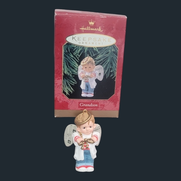 Hallmark Vintage Keepsake 1997 "Grandson" Ornament - Picture 1 of 10
